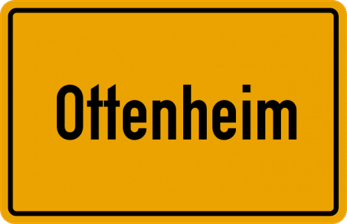 Ortsschild Ottenheim, Kreis Euskirchen