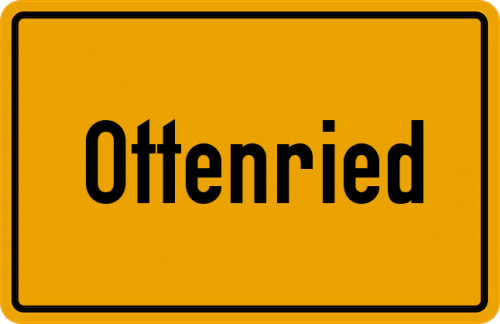 Ortsschild Ottenried