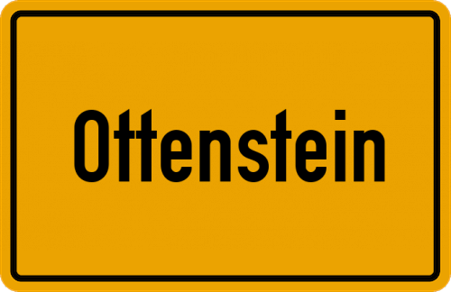 Ortsschild Ottenstein, Westfalen