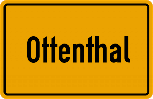 Ortsschild Ottenthal