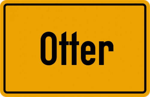 Ortsschild Otter