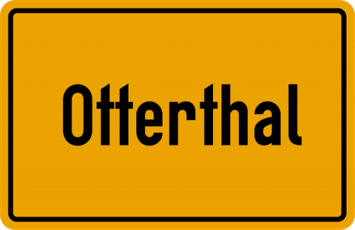 Ortsschild Otterthal