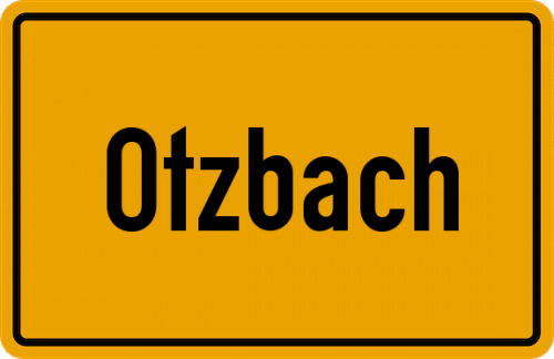 Ortsschild Otzbach