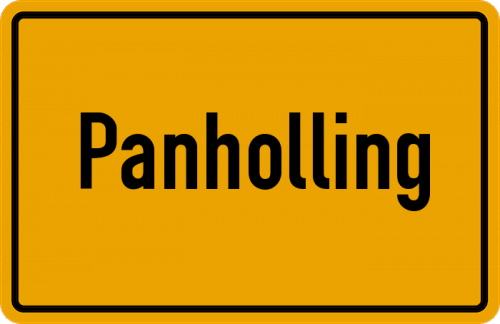 Ortsschild Panholling