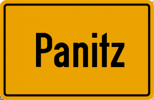 Ortsschild Panitz