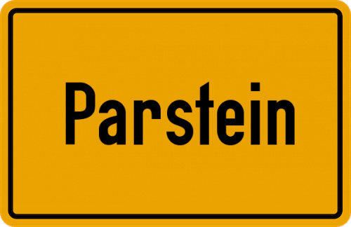 Ortsschild Parstein
