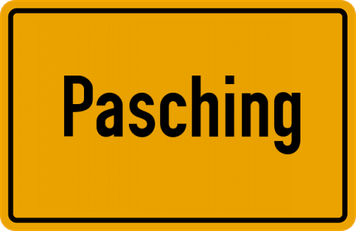 Ortsschild Pasching