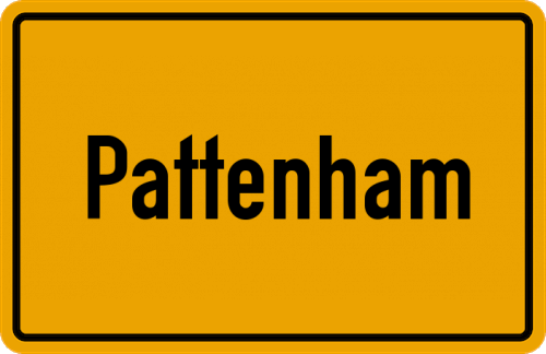 Ortsschild Pattenham