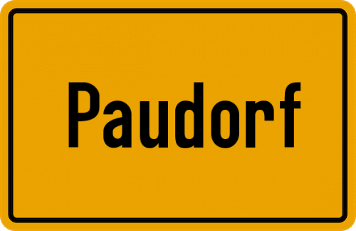Ortsschild Paudorf