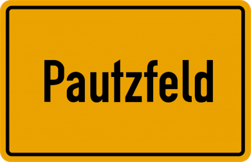 Ortsschild Pautzfeld