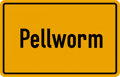 Ortsschild Pellworm