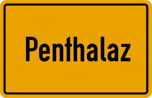 Ortsschild Penthalaz