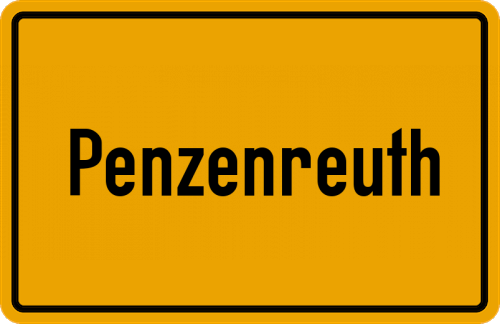 Ortsschild Penzenreuth