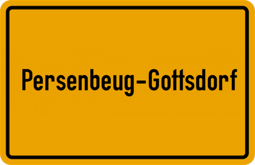 Ortsschild Persenbeug-Gottsdorf