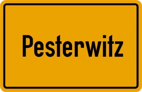 Ortsschild Pesterwitz