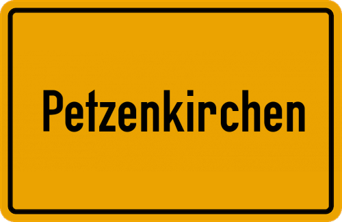 Ortsschild Petzenkirchen