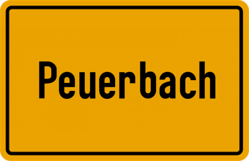 Ortsschild Peuerbach