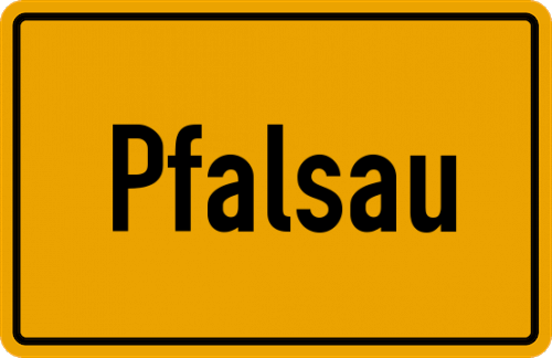 Ortsschild Pfalsau