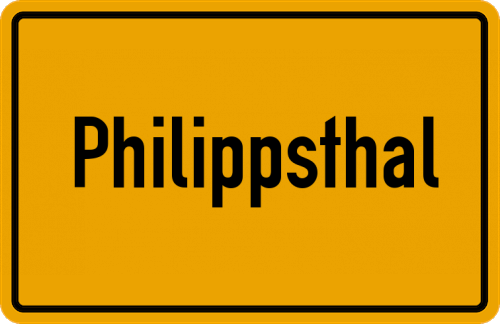 Ortsschild Philippsthal