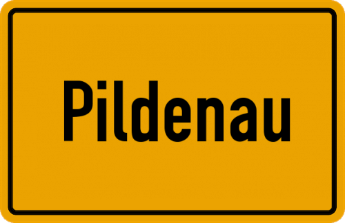 Ortsschild Pildenau, Niederbayern
