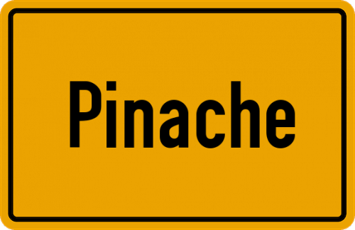 Ortsschild Pinache