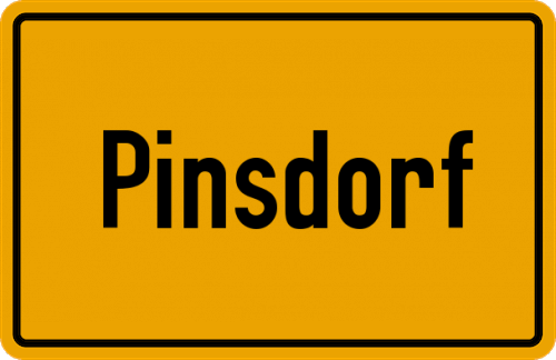 Ortsschild Pinsdorf
