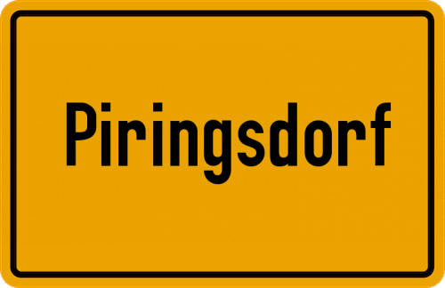 Ortsschild Piringsdorf