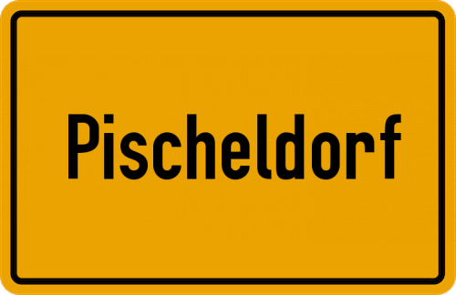 Ortsschild Pischeldorf, Markt