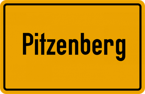 Ortsschild Pitzenberg