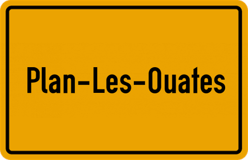 Ortsschild Plan-les-Ouates