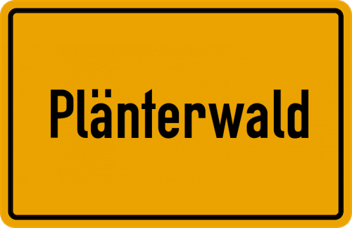 Ortsschild Plänterwald