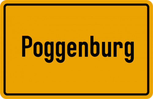Ortsschild Poggenburg