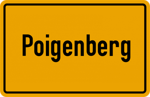 Ortsschild Poigenberg