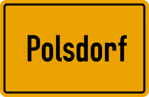 Ortsschild Polsdorf