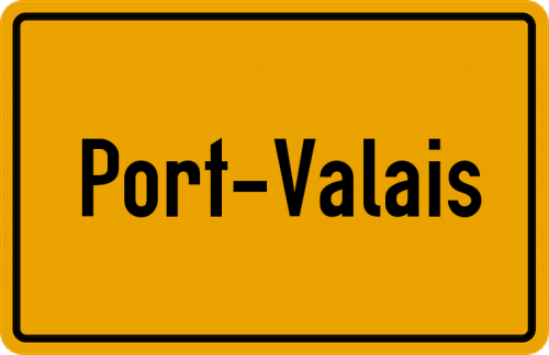 Ortsschild Port-Valais