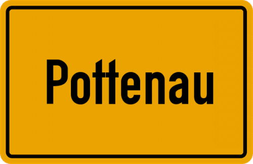 Ortsschild Pottenau