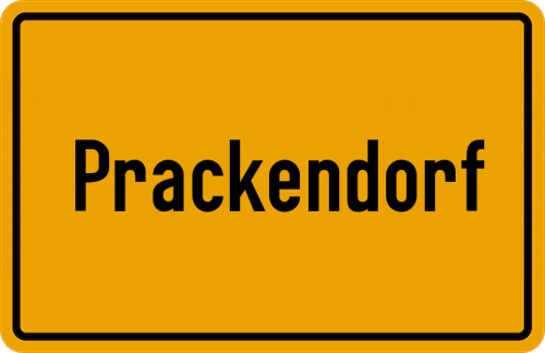 Ortsschild Prackendorf