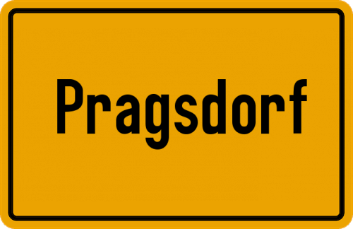 Ortsschild Pragsdorf