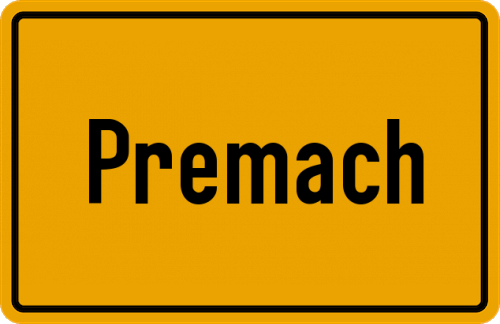 Ortsschild Premach