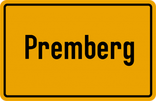 Ortsschild Premberg