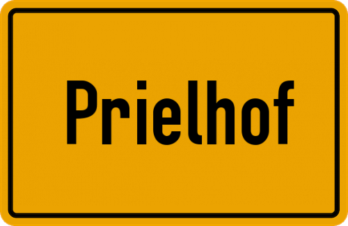 Ortsschild Prielhof