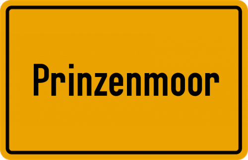 Ortsschild Prinzenmoor