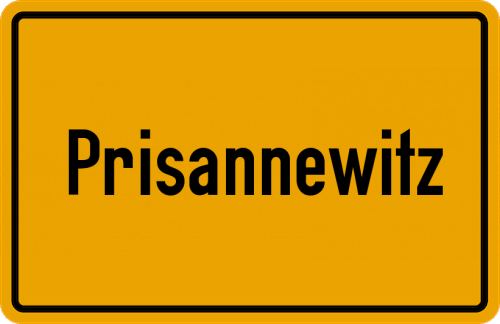 Ortsschild Prisannewitz