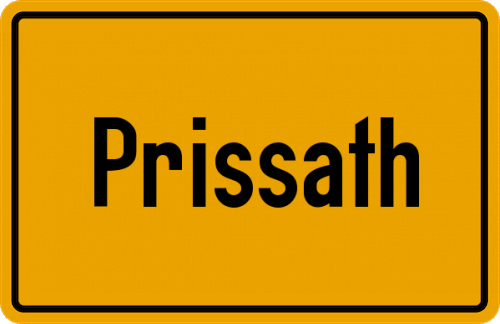 Ortsschild Prissath