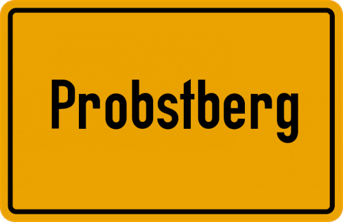 Ortsschild Probstberg