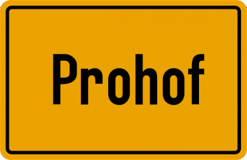 Ortsschild Prohof