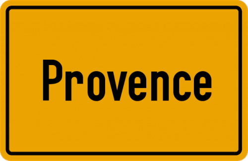 Ortsschild Provence