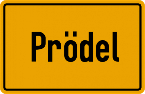 Ortsschild Prödel