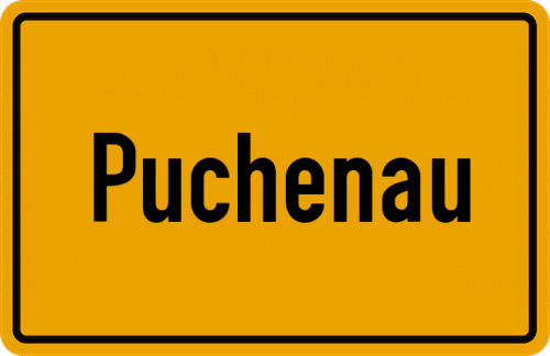 Ortsschild Puchenau