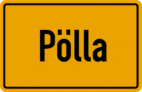 Ortsschild Pölla